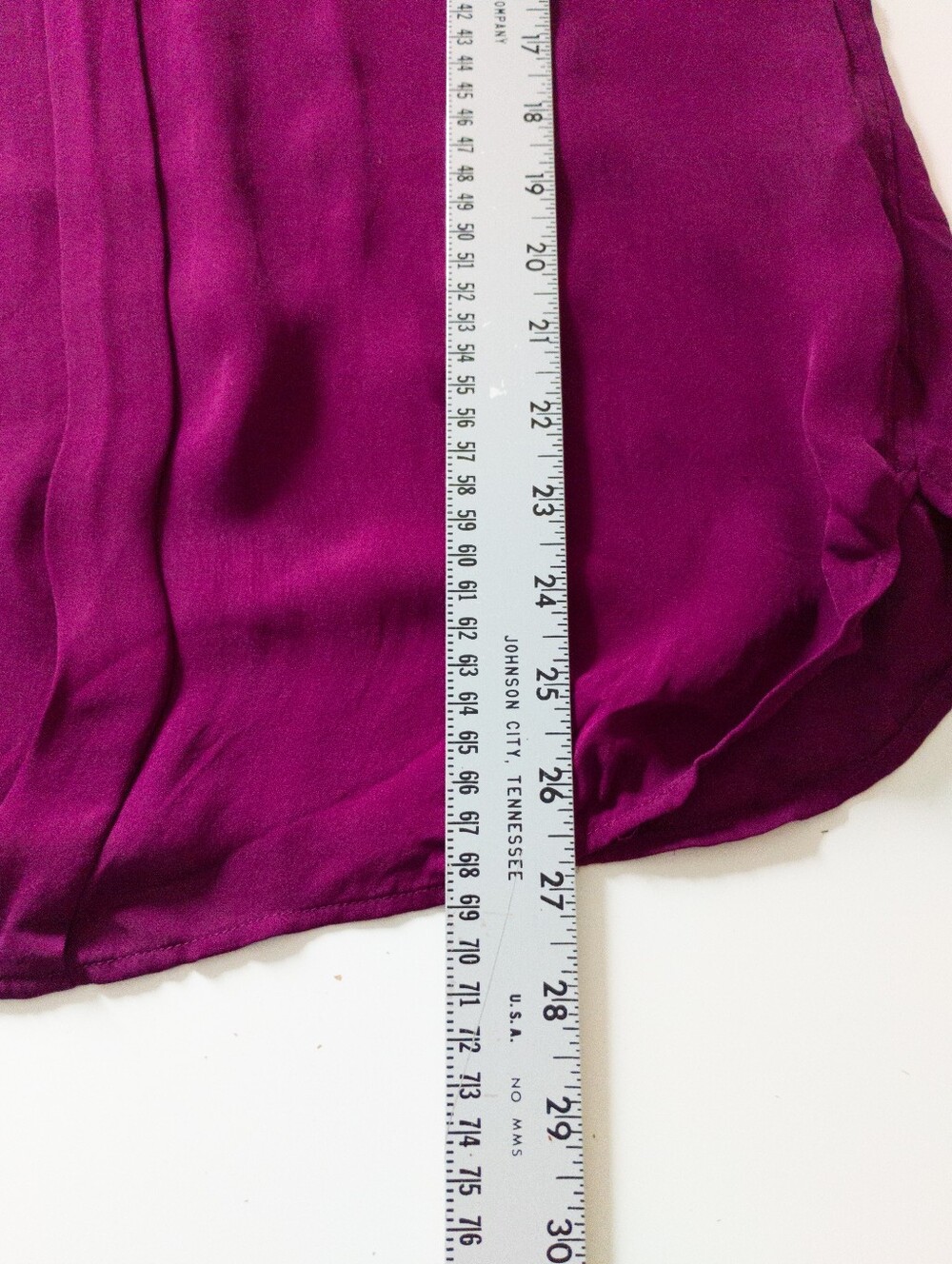 J. Crew Silk Petal Sleeve Top Size 8 Magenta Plum Berry Blouse - Picture 7 of 8
